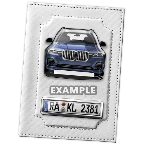 Car License Cover Car Silhouette