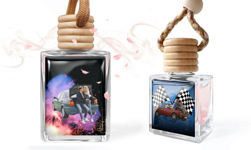 Mini car air freshener with boyfriend image