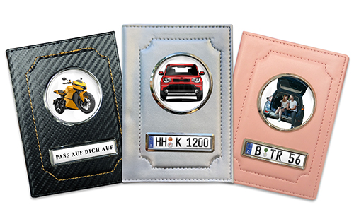 Personalised car documents holder