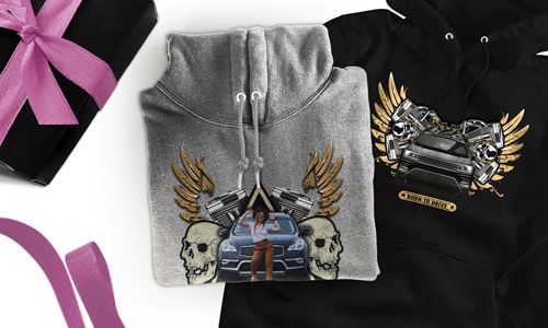 Hoodie avec motif de voiture pour ta mère !