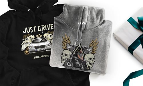 Hoodie avec motif de voiture pour ton fils