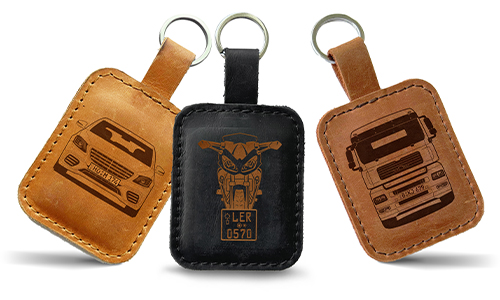 Real Leather Keychain