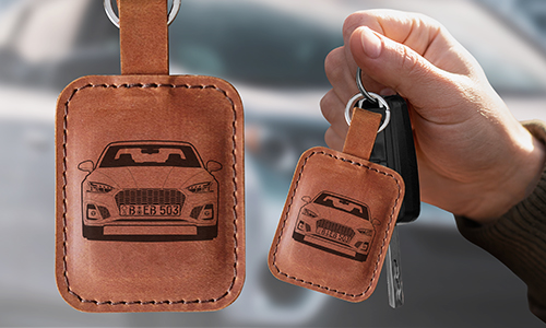 gallery-keychain-leather-quadrangular-car silhouette-2