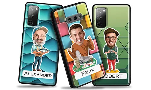 Personalizované pouzdro na telefon s komiksem se svým koníčkem nebo povoláním