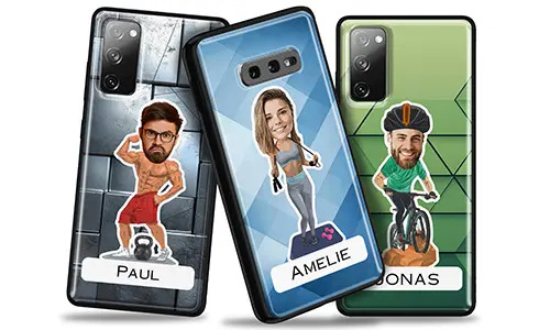 Personalizované pouzdro na telefon s komiksem se svým koníčkem nebo povoláním