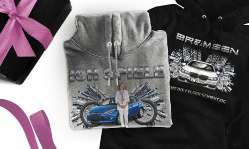 Tuning-Hoodie mit deinem Oma-Foto