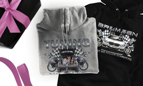 Tuning-Hoodie mit Foto von deiner Mama