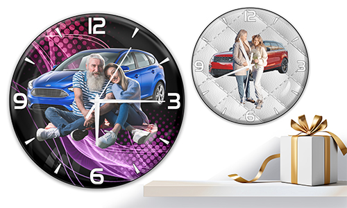 Horloge murale Coolline avec photo de ta fille