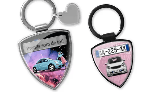 Keychain shield - gift for your girlfriend
