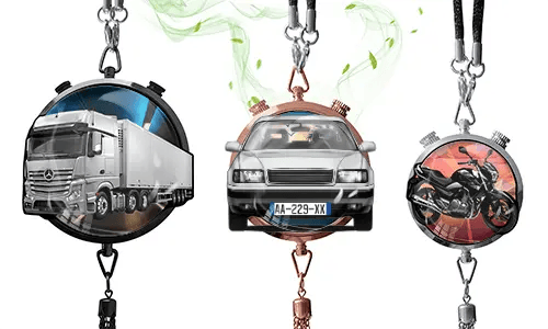 Deodorante per auto con modello di veicolo