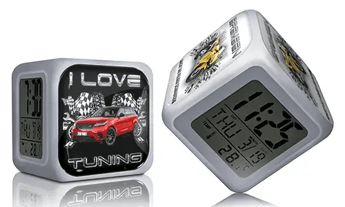 Cube Alarm Clock With Vehicle Tuning