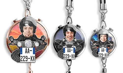 Zawieszka zapachowa do auta ze zdjęciem – Motocyklista