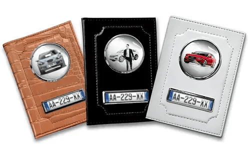 Personalized car document holder for brother