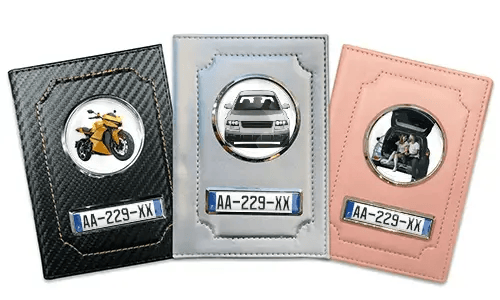 Personalised car documents holder