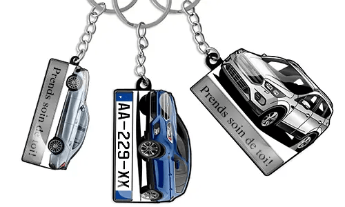 Samochodowy brelok tekstowy