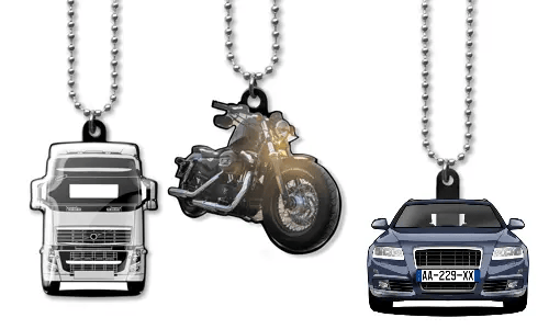 Wieszak lusterka wstecznego sylwetka pojazdu