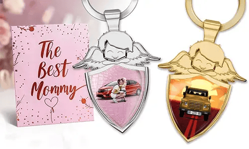 Llavero de ángel personalizado - regalo para tu madre