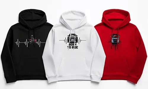 Hoodie le do fheithicil agus dearadh buille croí