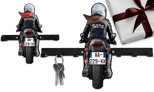 Einzigartiger Schlüsselhalter für deine wunderbare Tochter, die Motorrad fährt