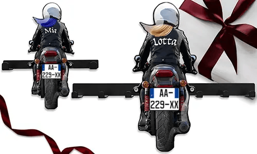 Świetny wieszak na klucze na ścianę dla twojej ukochanej babci - jej imię i numer rejestracyjny na nim!