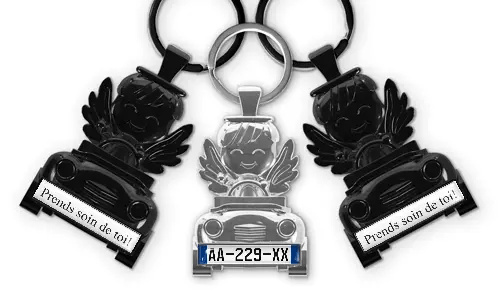 category-keychain-angel-in-car-license-plate-coated