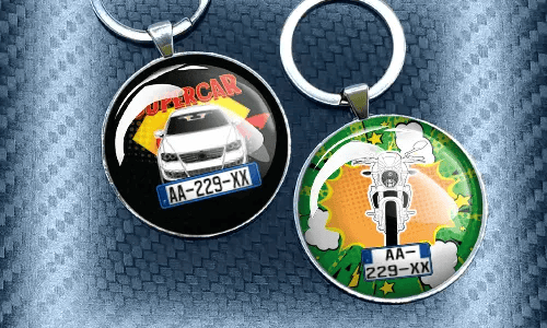 Komiksowy breloczek okrągły