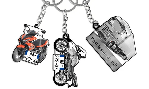 Llavero Texto Moto
