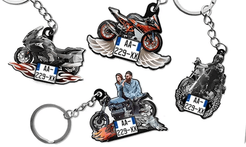 Sleutelhanger-Motorfiets-Foto