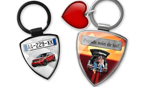 Personalized shield keychain for best friends