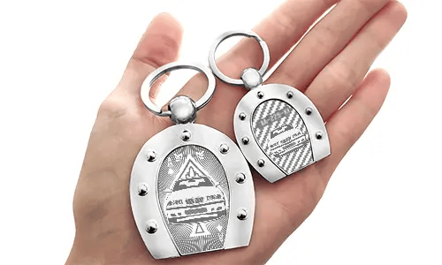 Keyring Horseshoe with Engraving