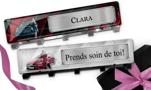  Llavero de lujo con imagen de coche y foto de tu novia como un gran regalo