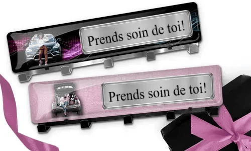 Porte-clés mural de luxe personnalisé - cadeau sympa pour votre fille