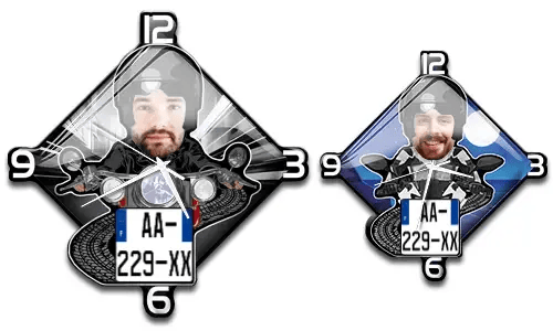 Wanduhr Motorrad