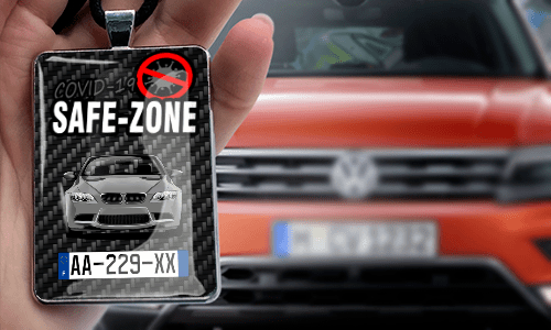 Safe – Zone Autospiegelanhänger - Leder