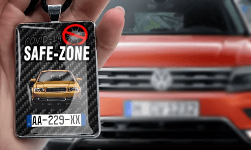 Safe – Zone Autospiegelanhänger - Leder