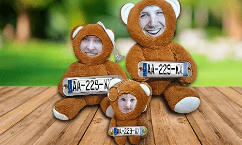 Bréagán Stuif Grianghraf Gluaisteán - Béar