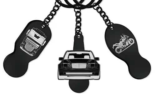 Handlebrikke med gravering