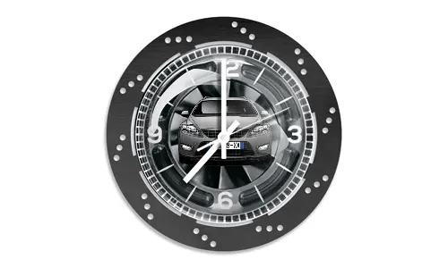 Orologio da parete nero Disco freno