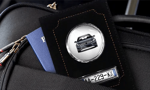 Car documents holder white