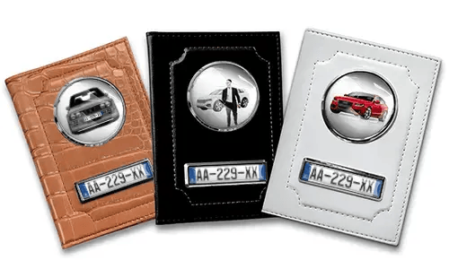 Car registration holder for brother