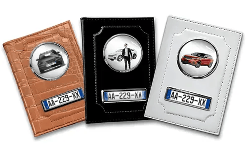 Custom car document holder for men