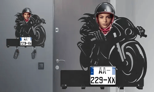 gallery-keyholder-wall-motorcycle-rider-skeleton-face-license-plate-and-text-printed-2