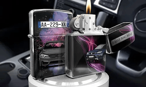 Personalized Stainless Steel Windproof Lighter