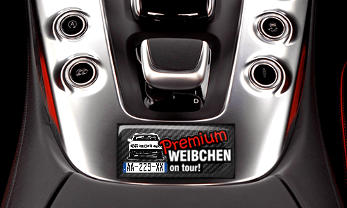 aufkleber auto Premium WEIBCHEN im Wagen autoaufkleber sprüche