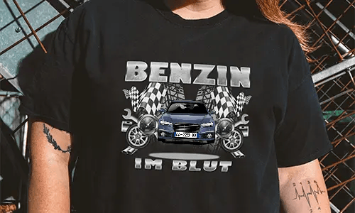 shirt tuning Schwarz 