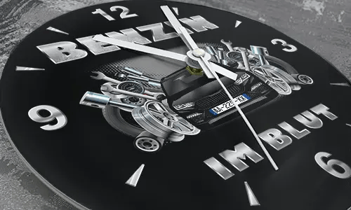 wanduhr auto 