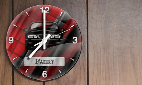 wanduhr mit foto auf dem Holz Wand wanduhr mit eigenem bild