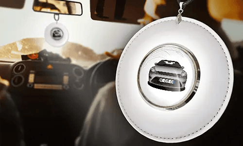 autospiegelanhänger mit foto weiß in Auto individueller Rückspiegelanhänger